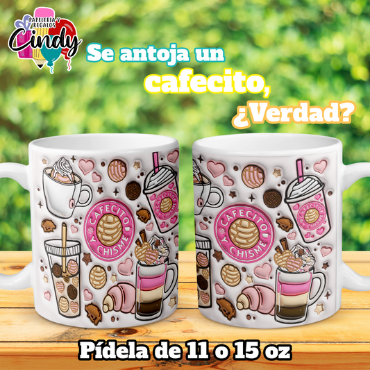 Taza "Cafecito y Chisme"