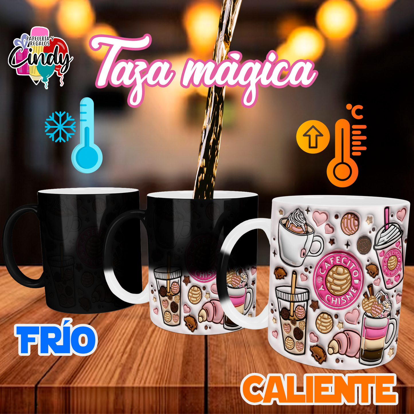 Taza "Cafecito y Chisme"